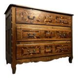 Louis XV period chest of drawers in noble wood marquetry circa 1750