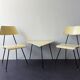 Set of 2 bedroom chairs and sidetabe by Rob Parry for Dico, The Netherlands 1950's