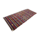 Colourful Vintage Turkish Kilim 318x138 cm Kelim Rug Wool Red Green Black Large