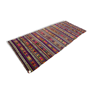 Tapis vintage turc kilim 318x138 cm