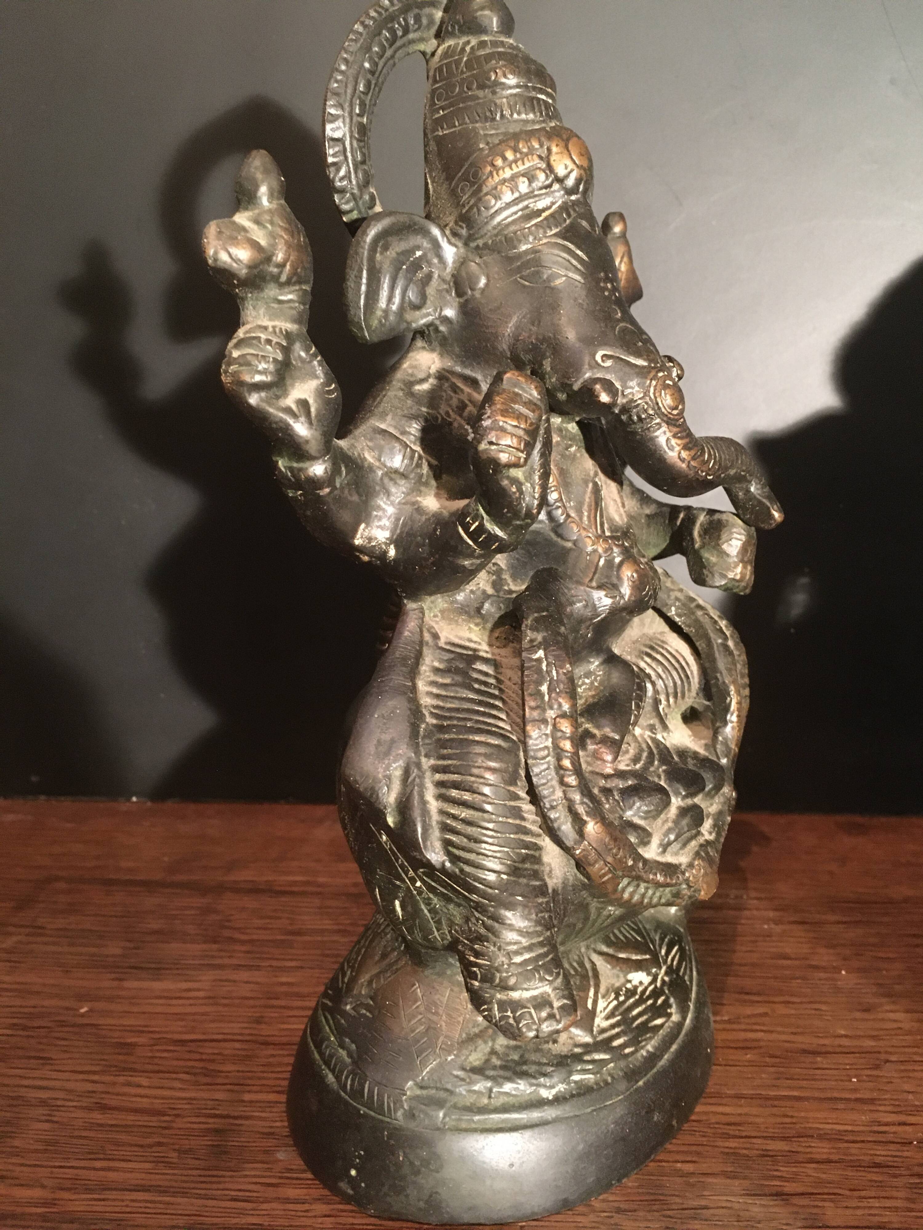 Bronze Ganesh statue, India