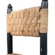 5 chaises marocaines en bois bleu