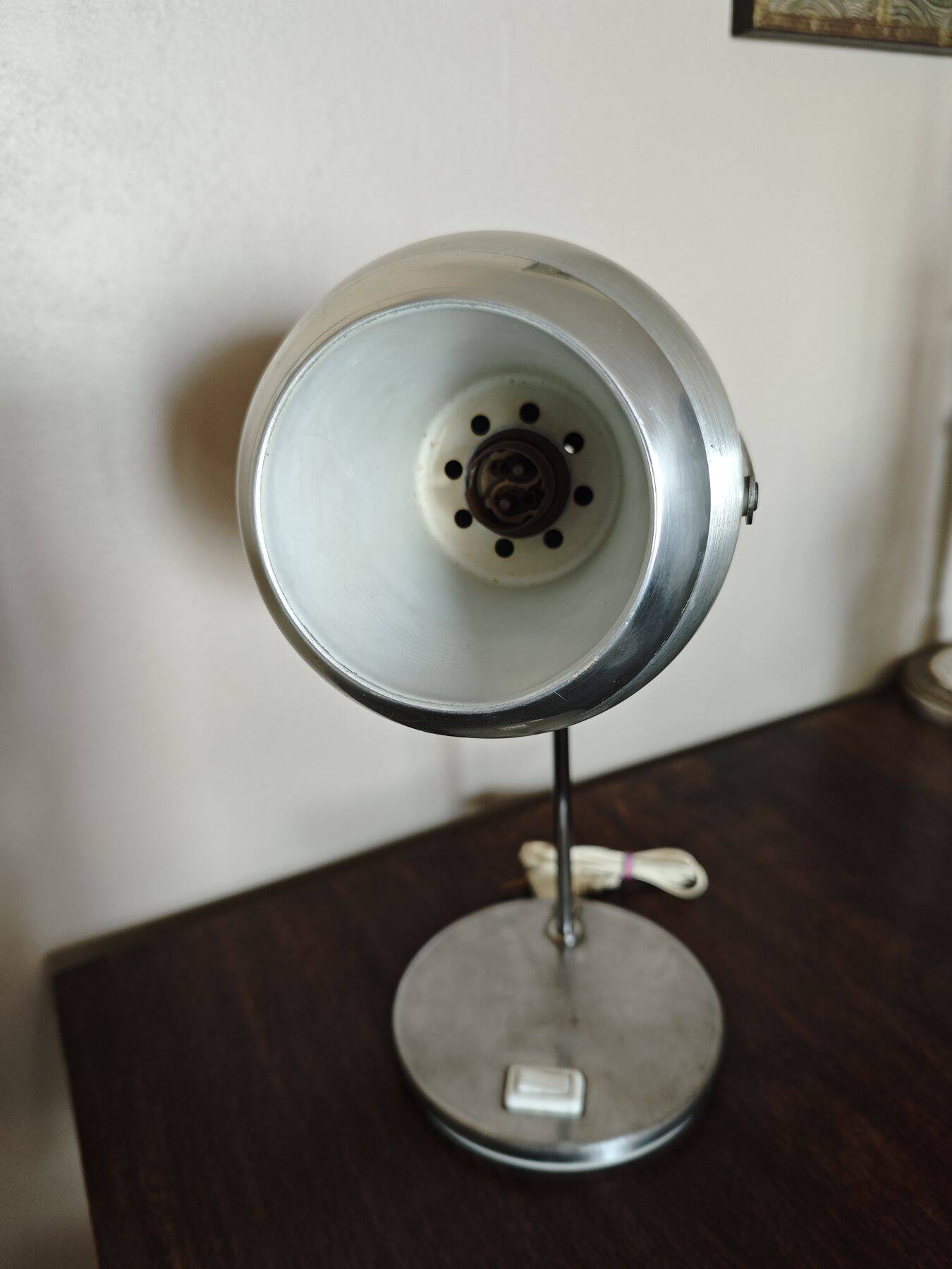 Vintage Eyeball Lamp - Aluminor - 1970s