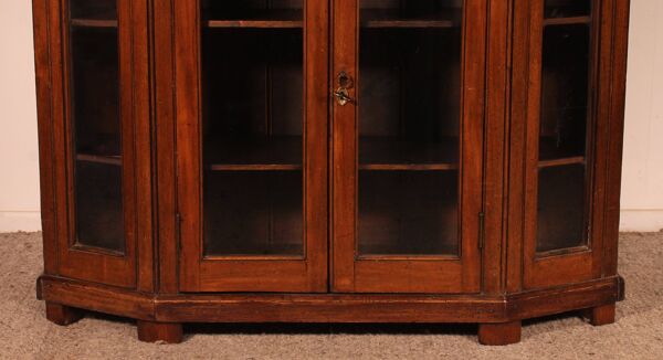 Vitrine Ou Bibliothèque De Magasin En Acajou Début 19° Siècle