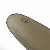 Pair of Fontana Arte Style Mid-century Modern Smoke Murano Glass Sconces