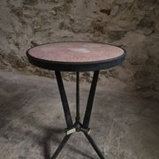 Table bistrot art déco française avec plateau Rex bakélite – c.1930–1940