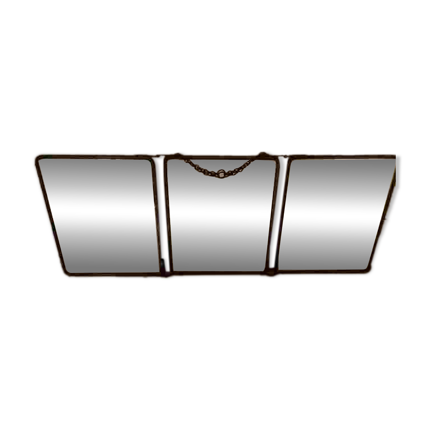 Miroir triptyque de barbier
