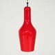 Italian red opaline pendant light - 1960s