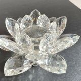 Crystal Flower Paperweight Sculpture