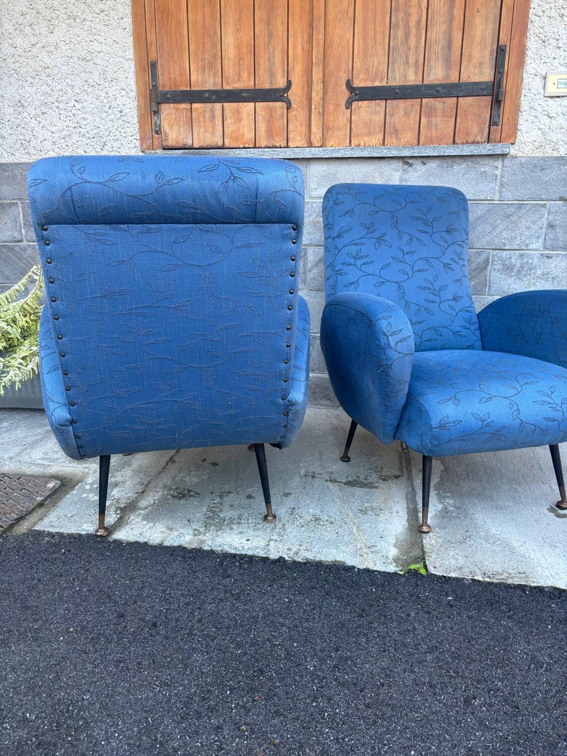 Paire de fauteuils vintage années 50/60