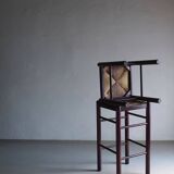 Tabouret et tabouret de bar vintage avec assise en jonc | Italie | Années 1970