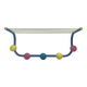 Porte manteau mural entrée  coloré ,année 60