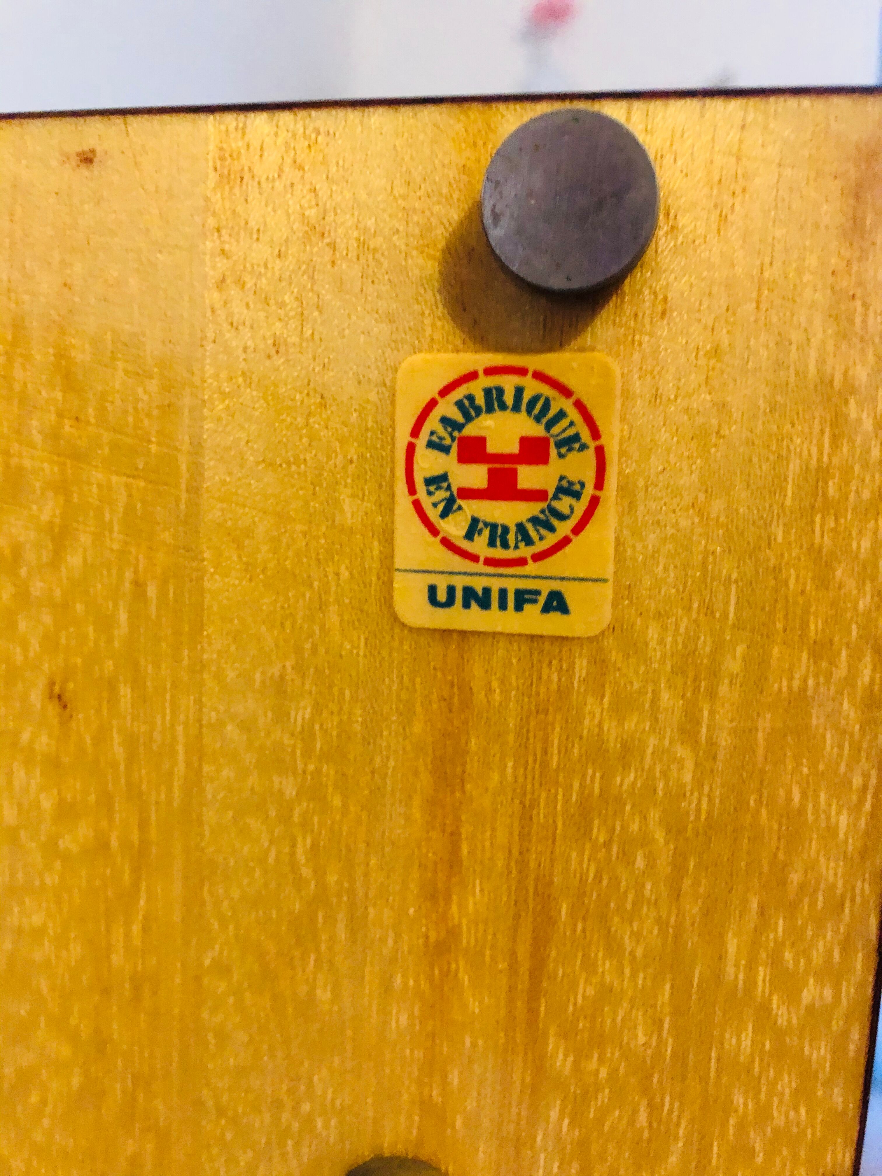 Vintage mahogany line by Unifa 1965