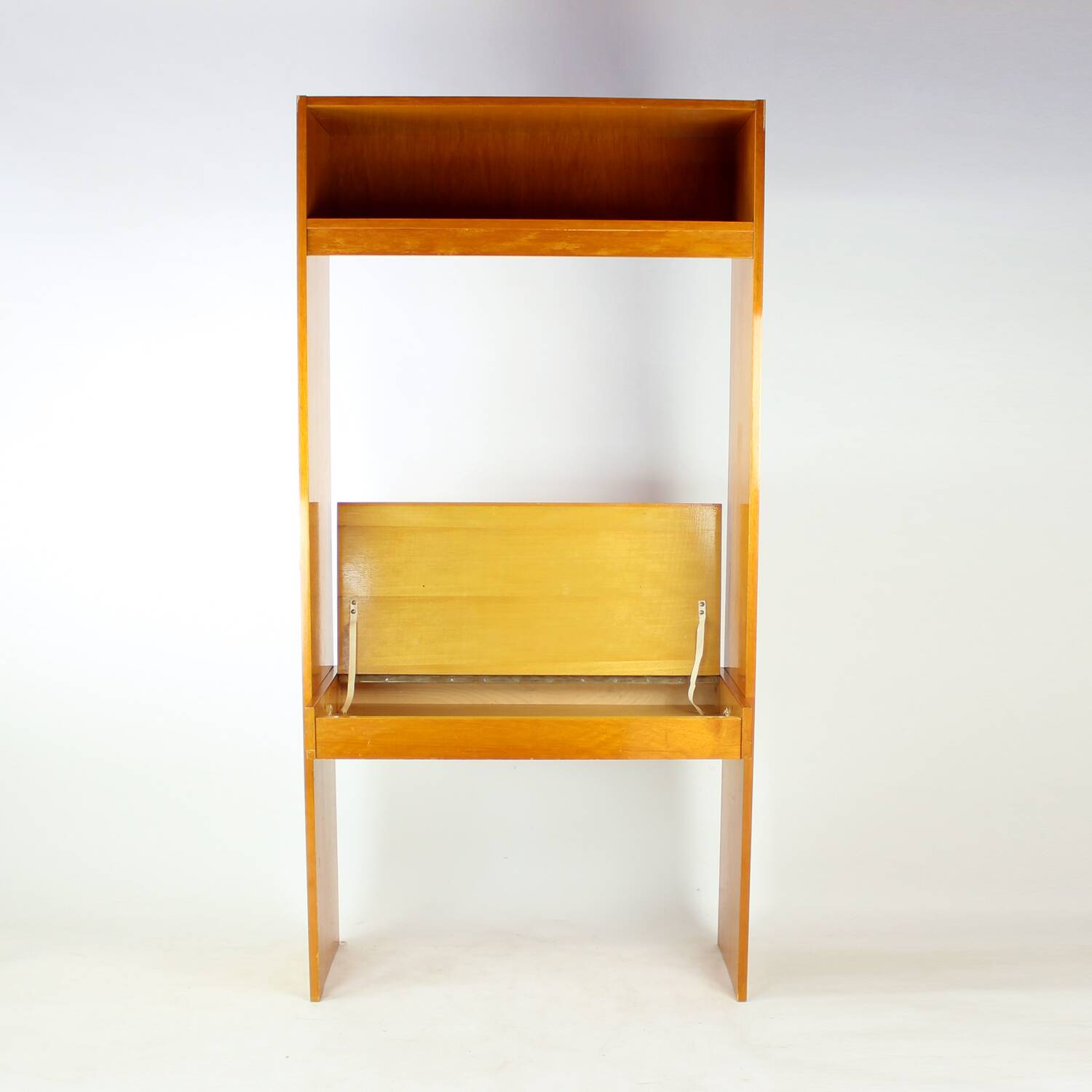 Architectural Mid Century Dressing Table With Hidden Compartment, Czechoslo