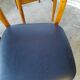 Set of 4 vintage Scandinavian chairs with Skaï seat