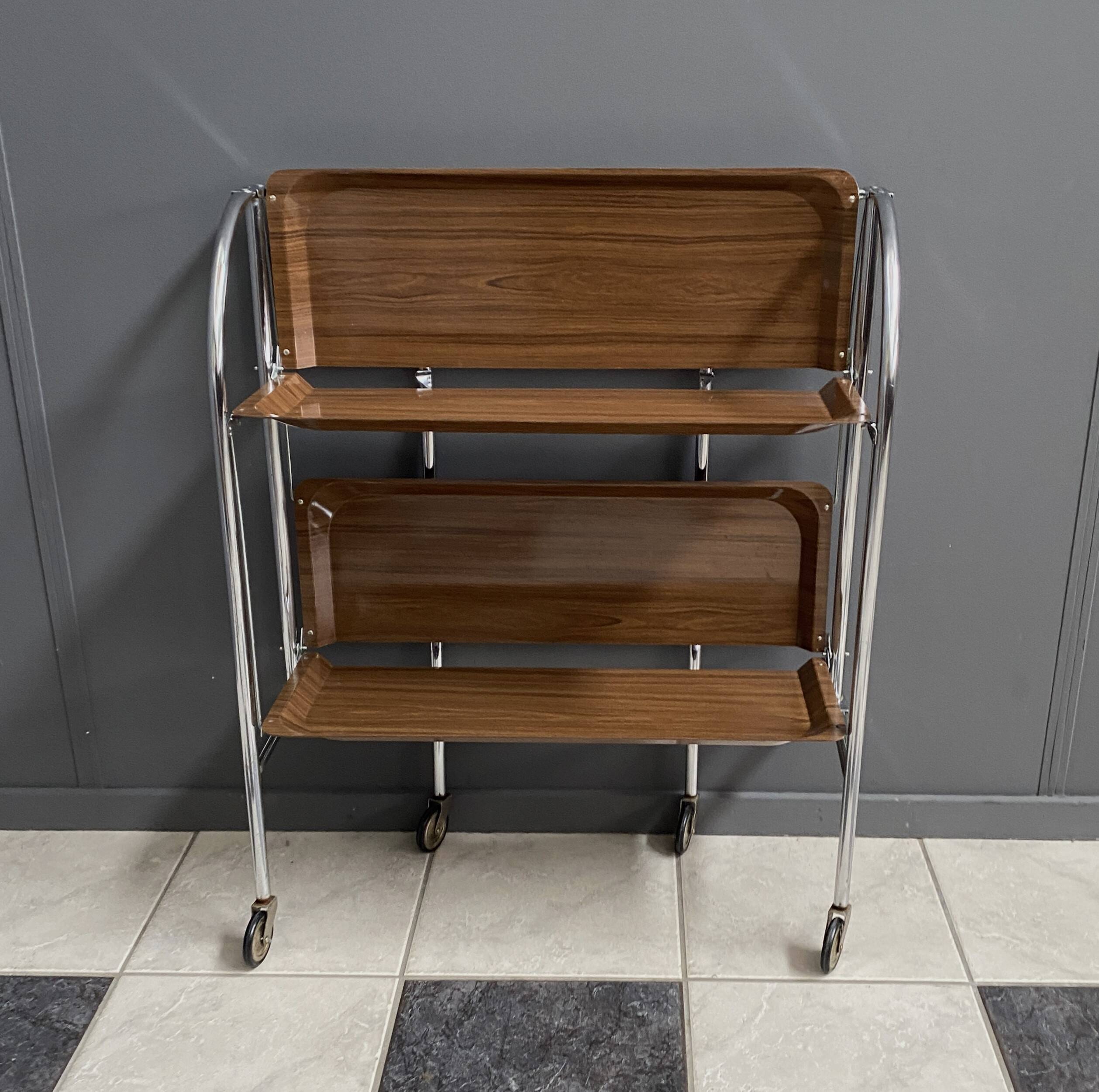 Foldable serving trolley by Bremshey & Co 1970s