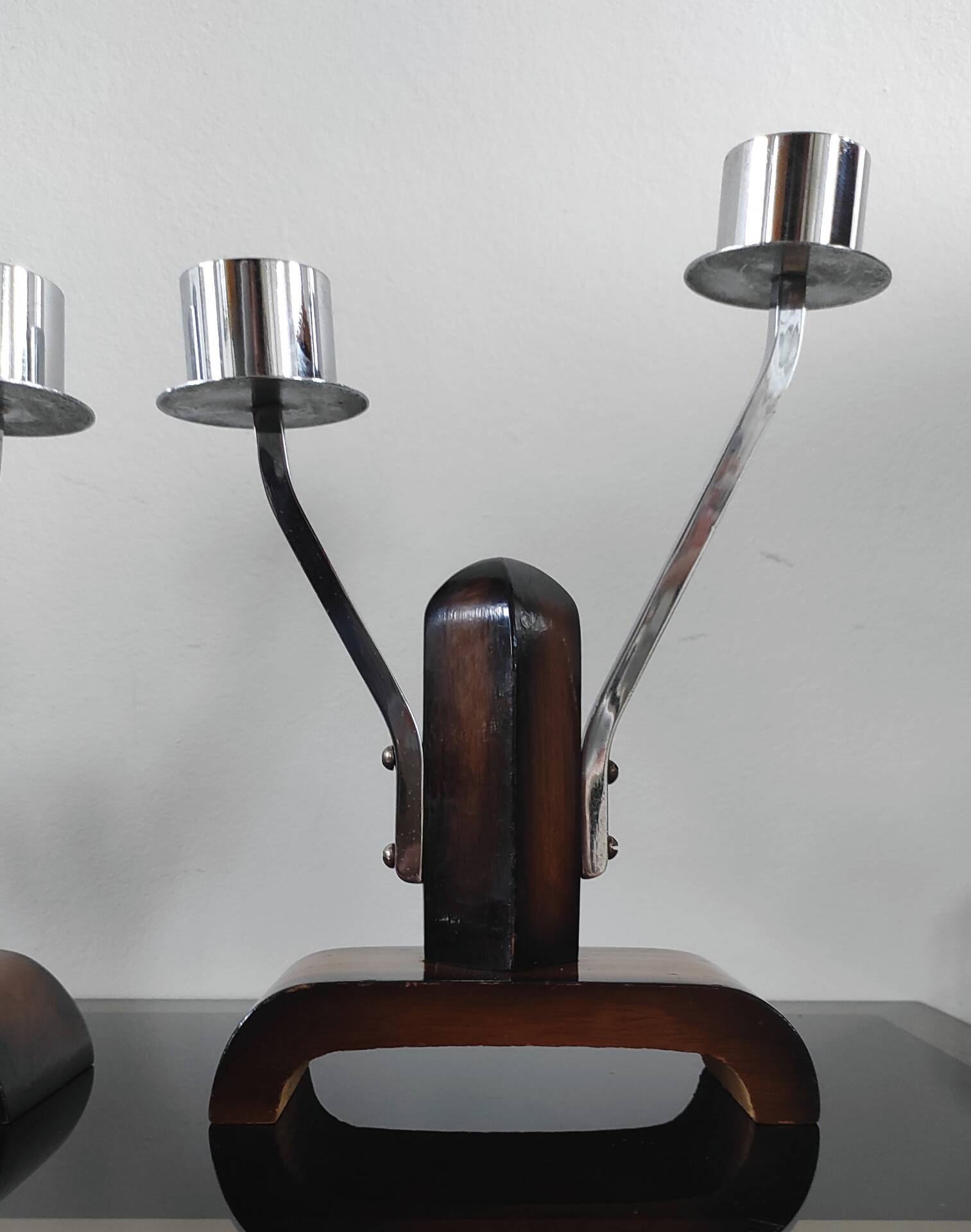 Pair of Art Deco candelabra