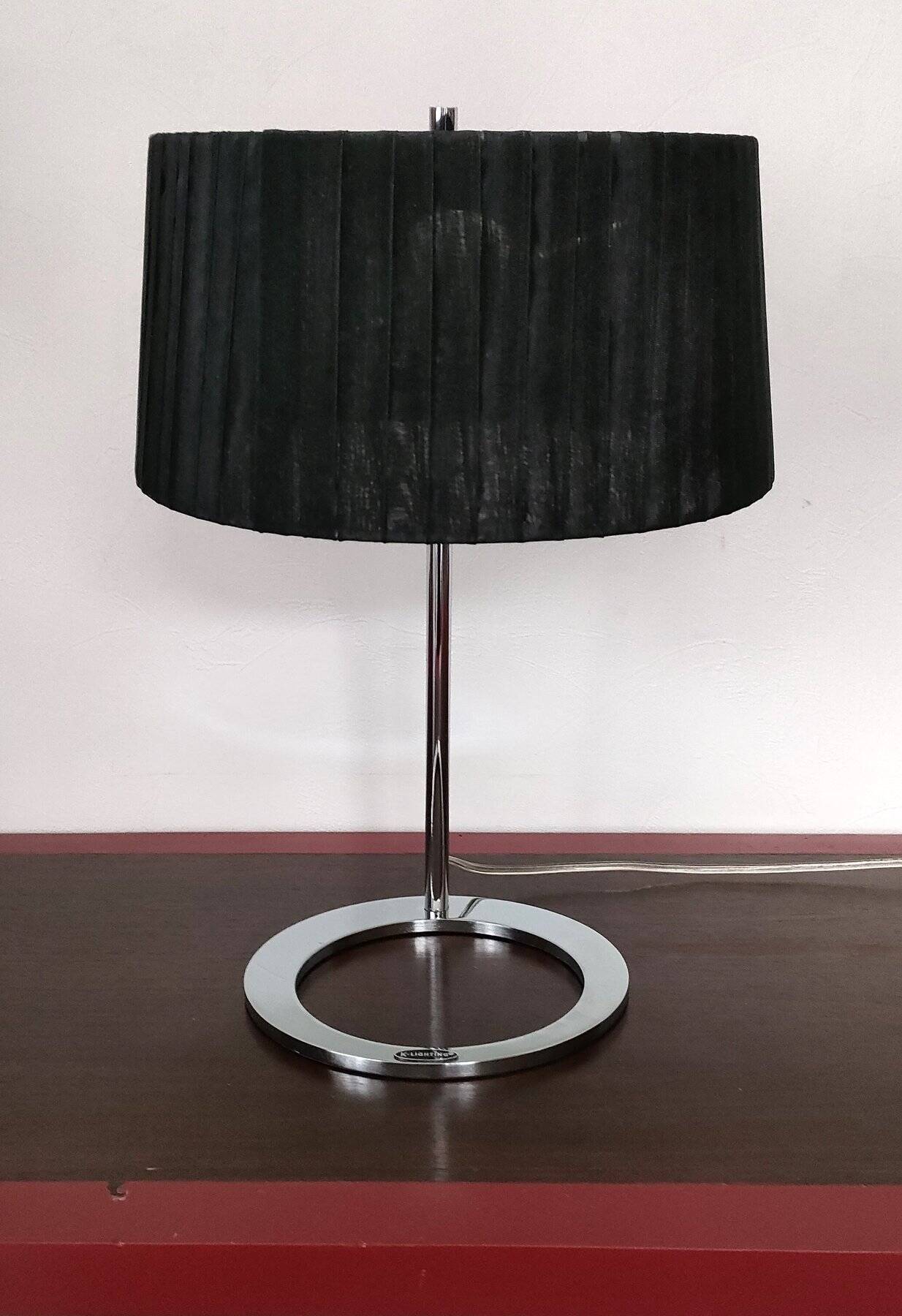 K-Lighting by Candibambu designer living room lamp - stainless steel and textile - post 2000