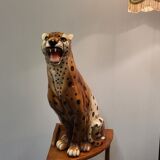 Léopard en céramique
