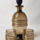 Carafe and 2 Art Deco crystal glasses
