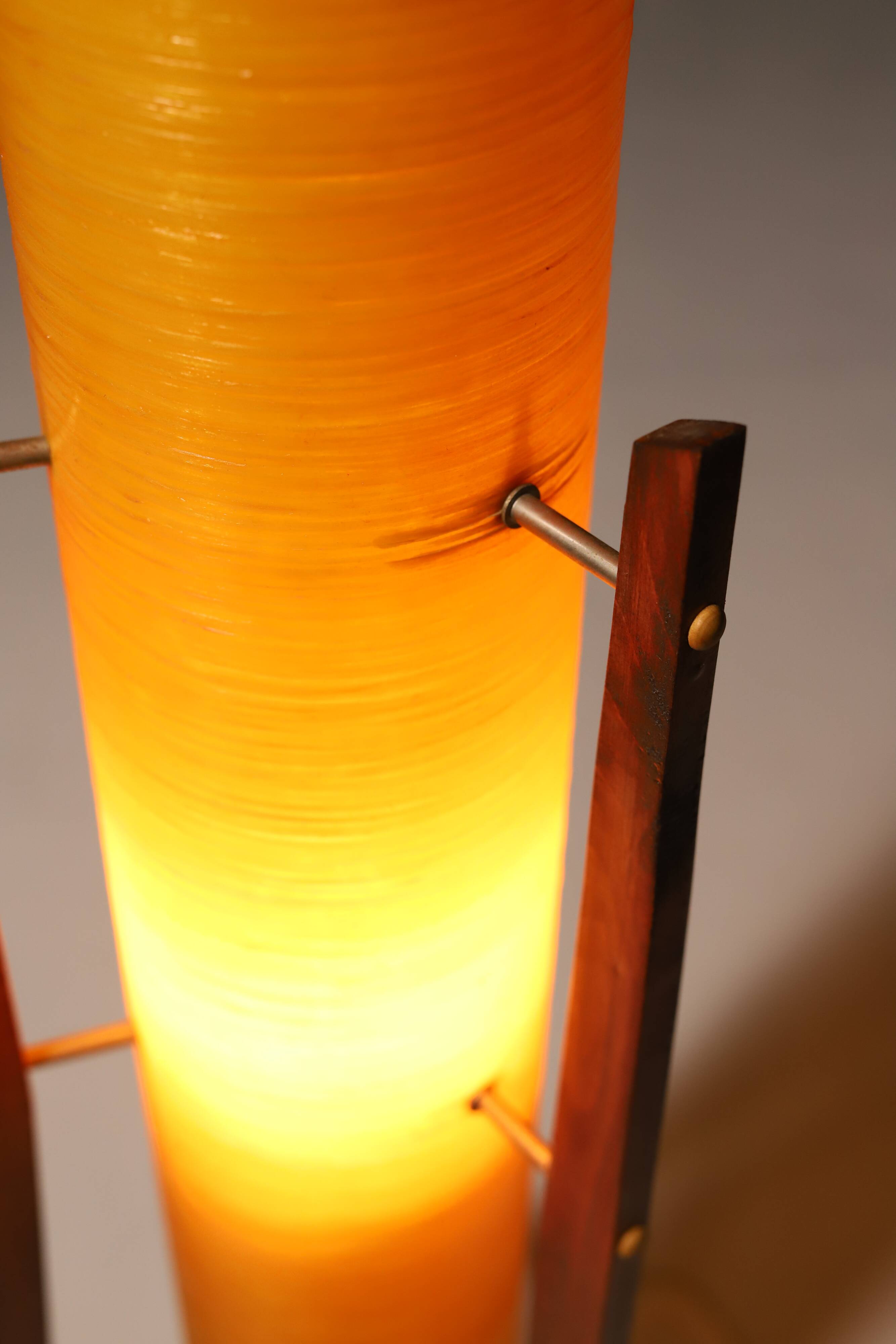 Lampadaire Rocket en fibre de verre du milieu du siècle, années 1960, Tchécoslovaquie