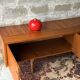 Vintage Scandinavian low sideboard in teak, 1970.
