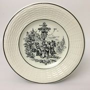 Set Of 6 Dessert Plates Representing 6 Months Of The Year. "Digoin Sarreguemines"