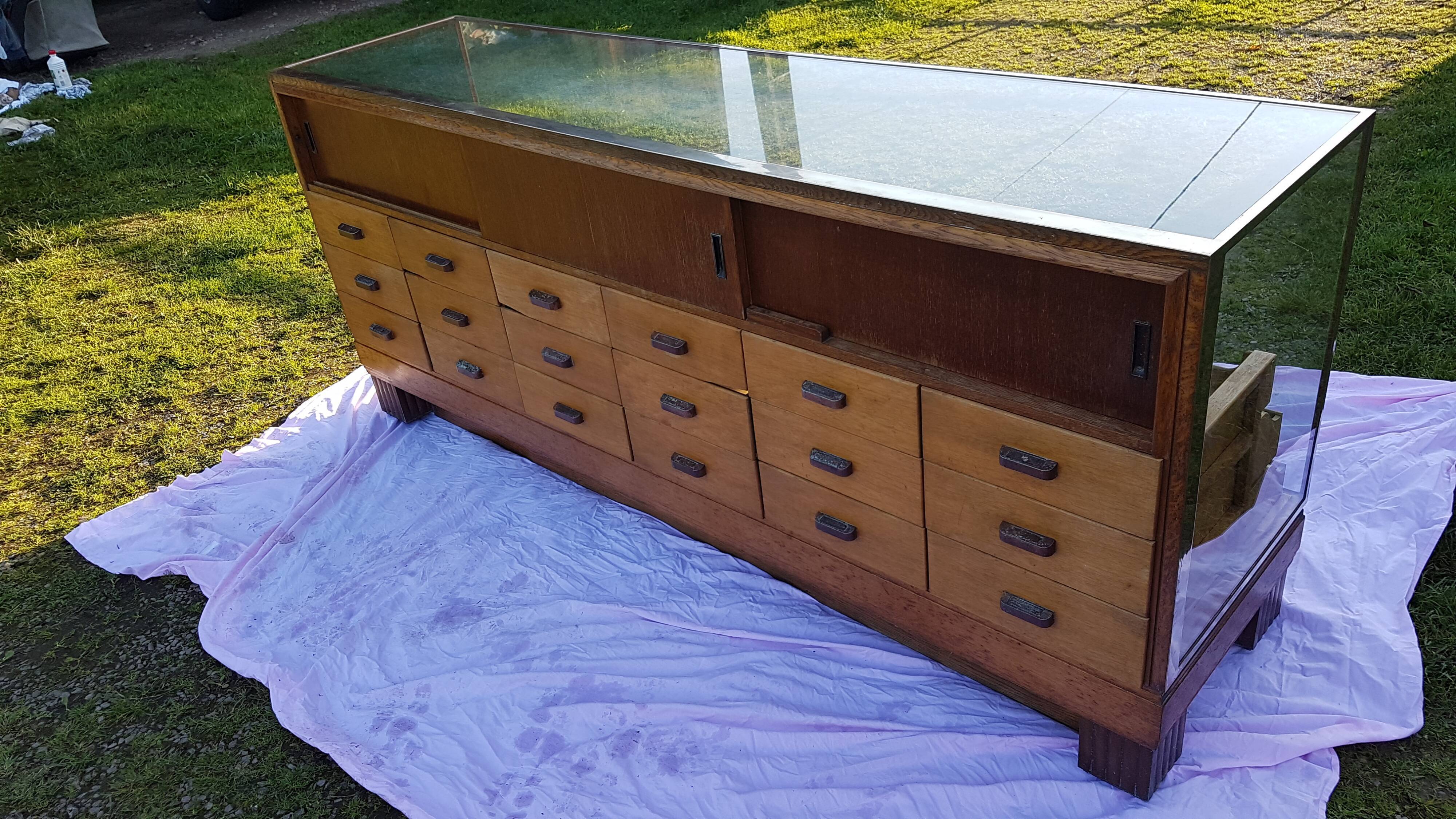 Counter showcase haberdashery Pollards