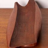 Organically Carved Serving Tray in Teak, 1950s Denmark