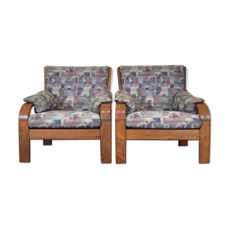 2x 60s 70s Teak Easy Chair Olsen & Laursen Danish Design Denmark