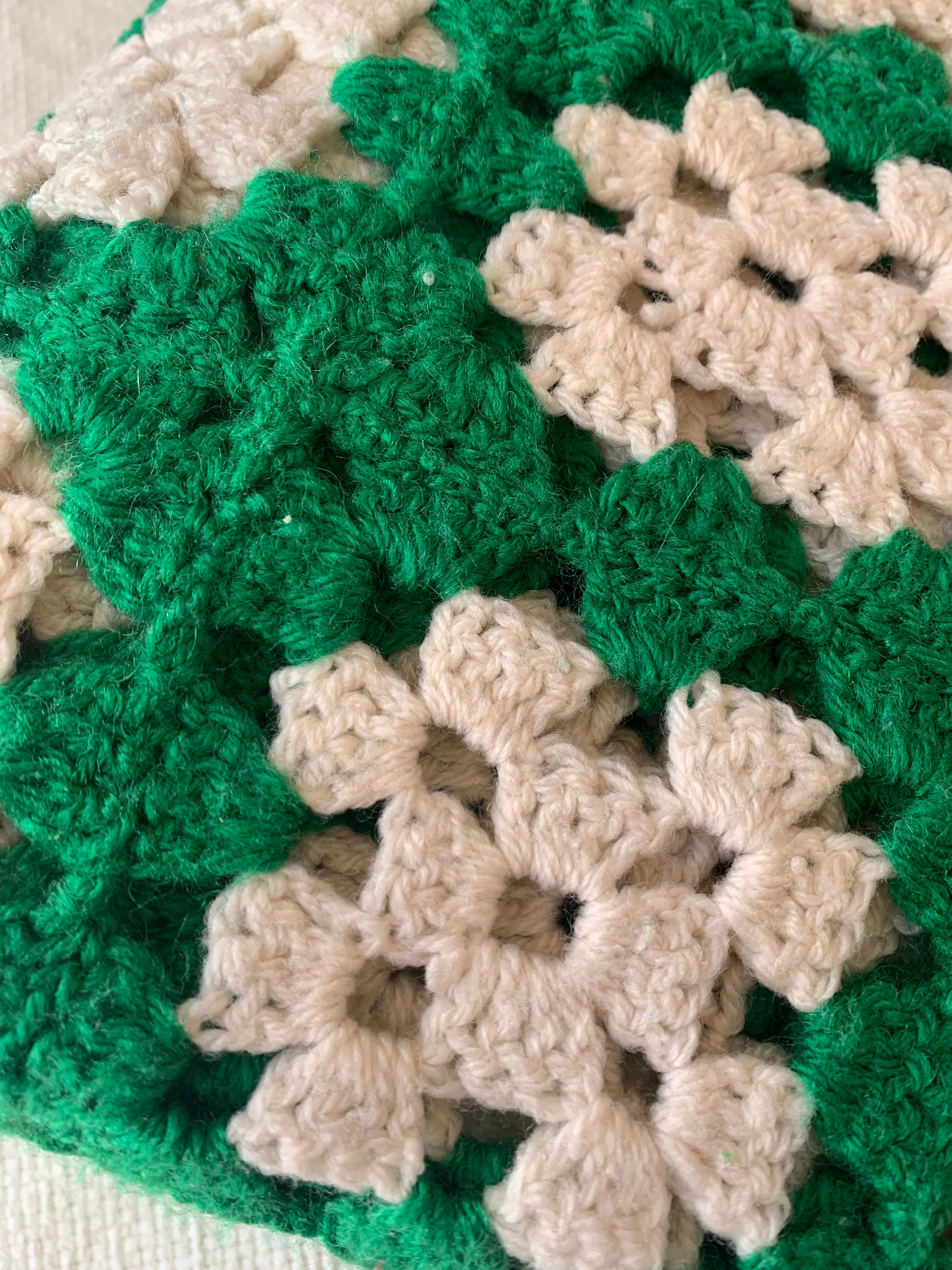 Plaid 70's bedspread