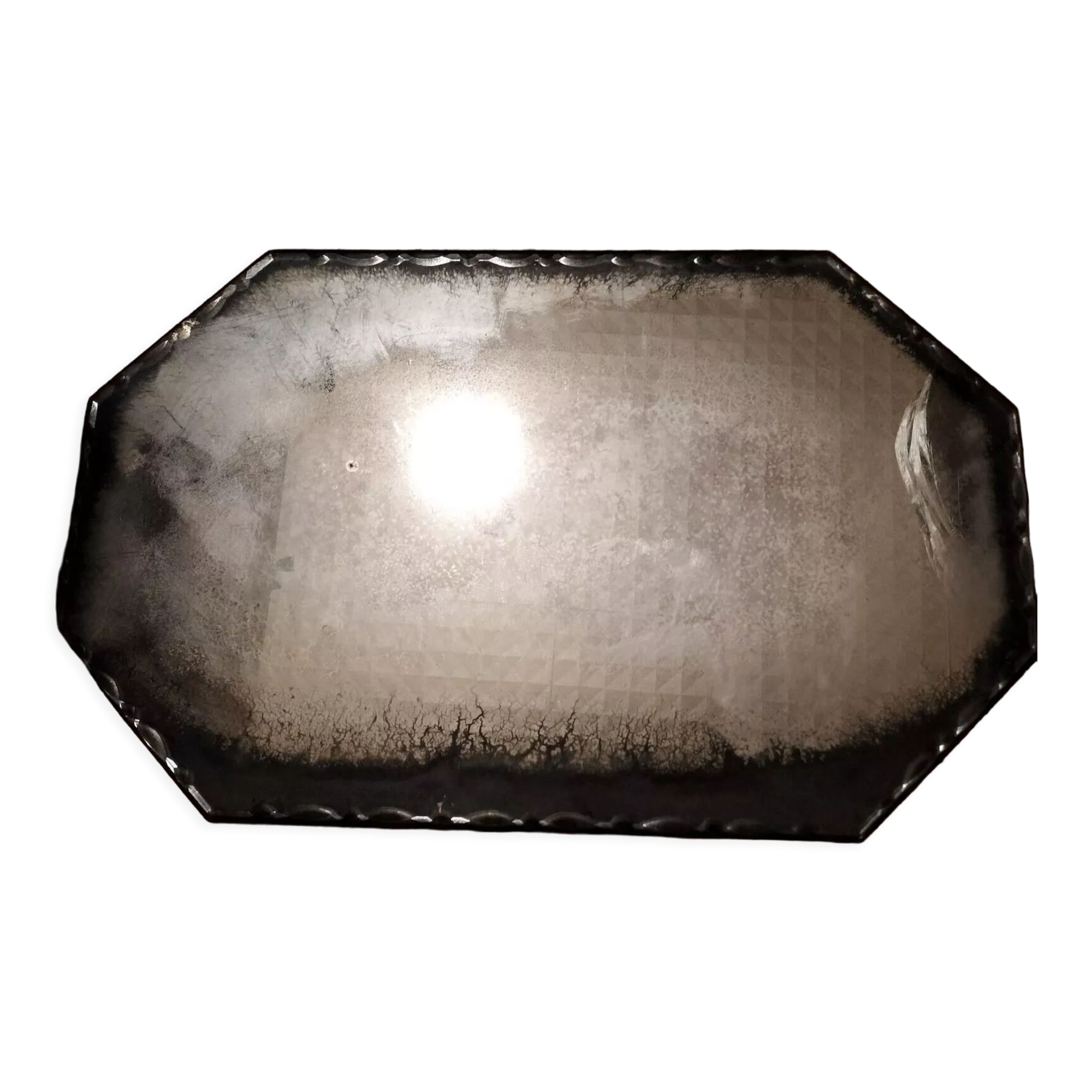 Bevelled antique mirror