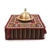 Oriental corner table, pouf
