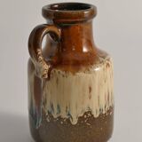 Mid-Century Modern Fat Lava Drip Glaze Ceramic Vase, West Germany, 1970s