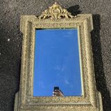 Antique mirror in Napoleon III style, richly carved gilded frame, 19th century