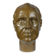 Vintage sculptural bust in bronzed plaster of a man.