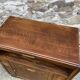 small Art Deco Parisian mid-century vintage 1950 oak sideboard with backsplash