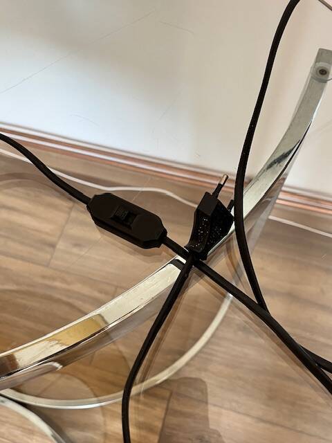 Lampe à poser en céramique rouge
