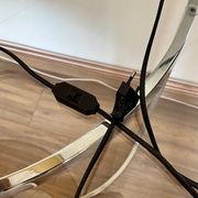 Lampe à poser en céramique rouge