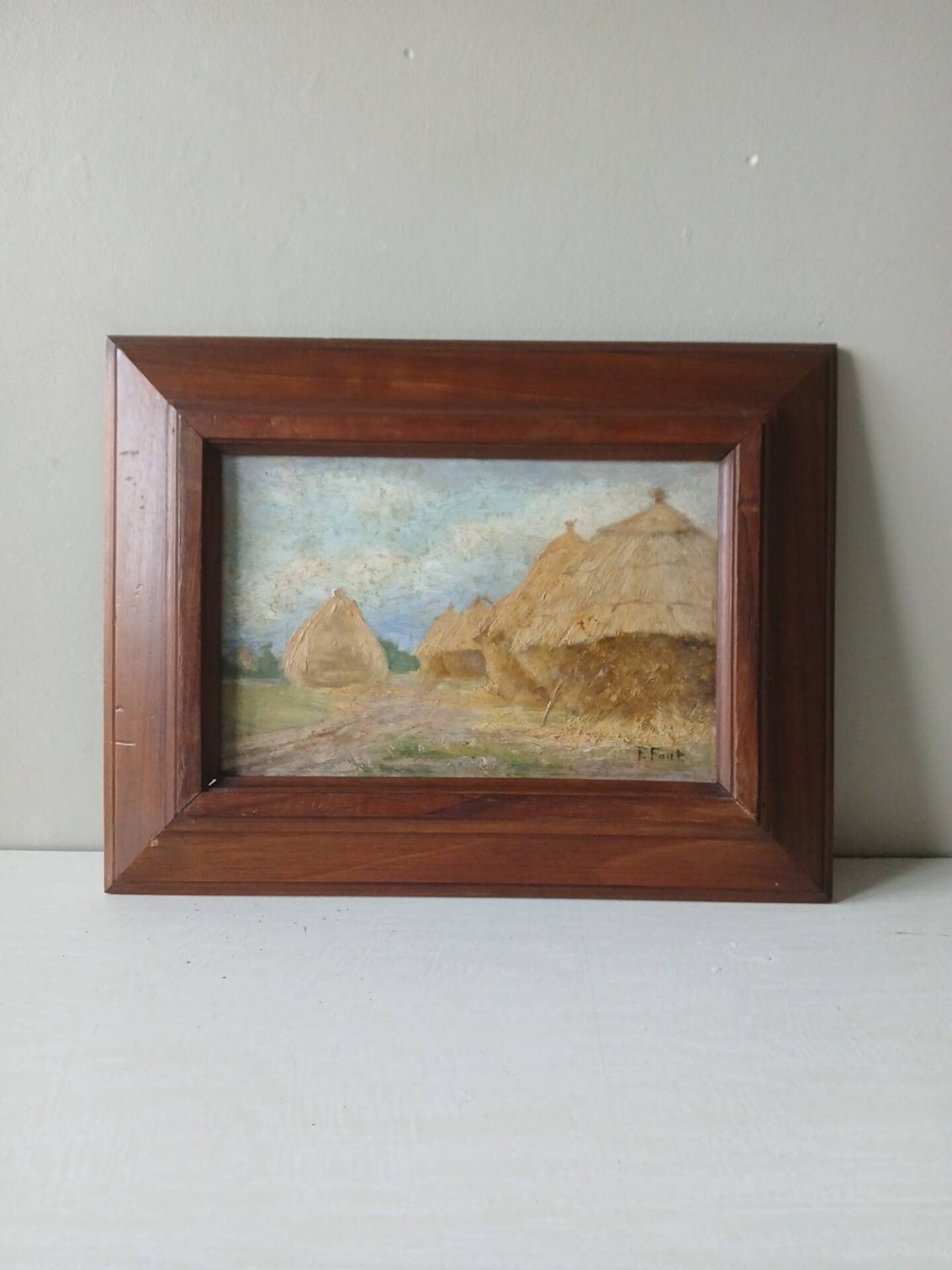Ernest Faut (1879-1961) – Oil on panel signed E. Faut – Landscape r