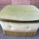 Pouf very large footrest old ottoman stool Art Deco 1940