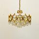 Chandelier en verre cristal par Palwa