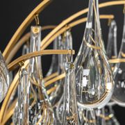 Murano glass drop-shaped chandelier, Christoph Palme, Germany, 1970s