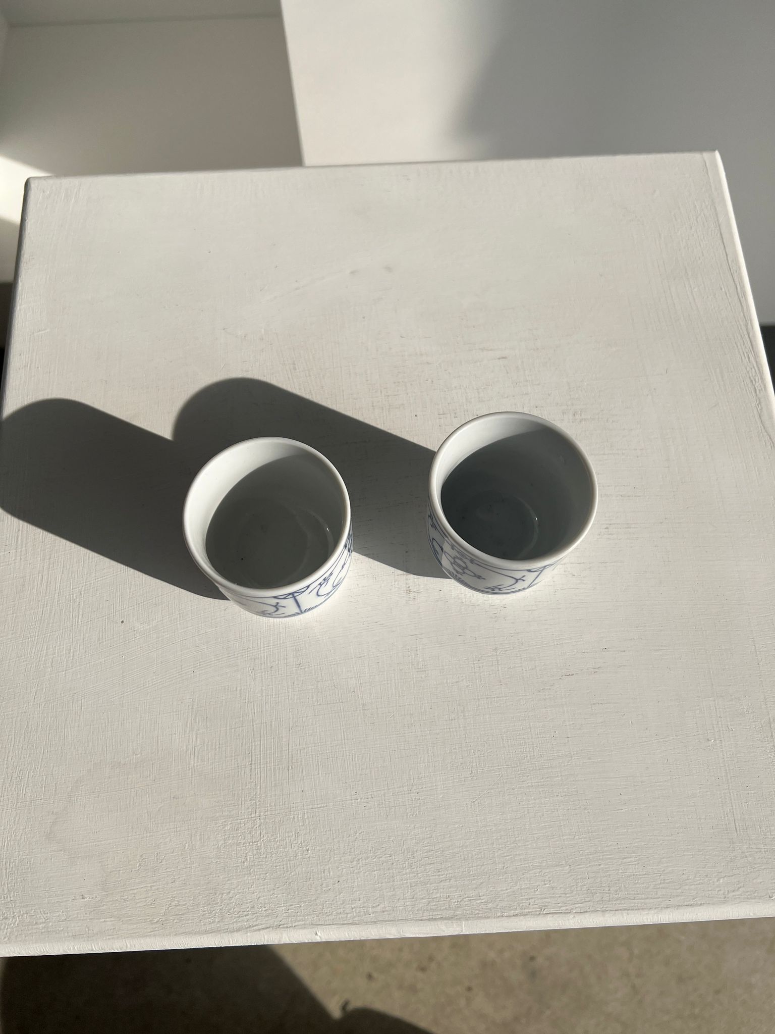Set of 2 Scandinavian liqueur glasses or cups