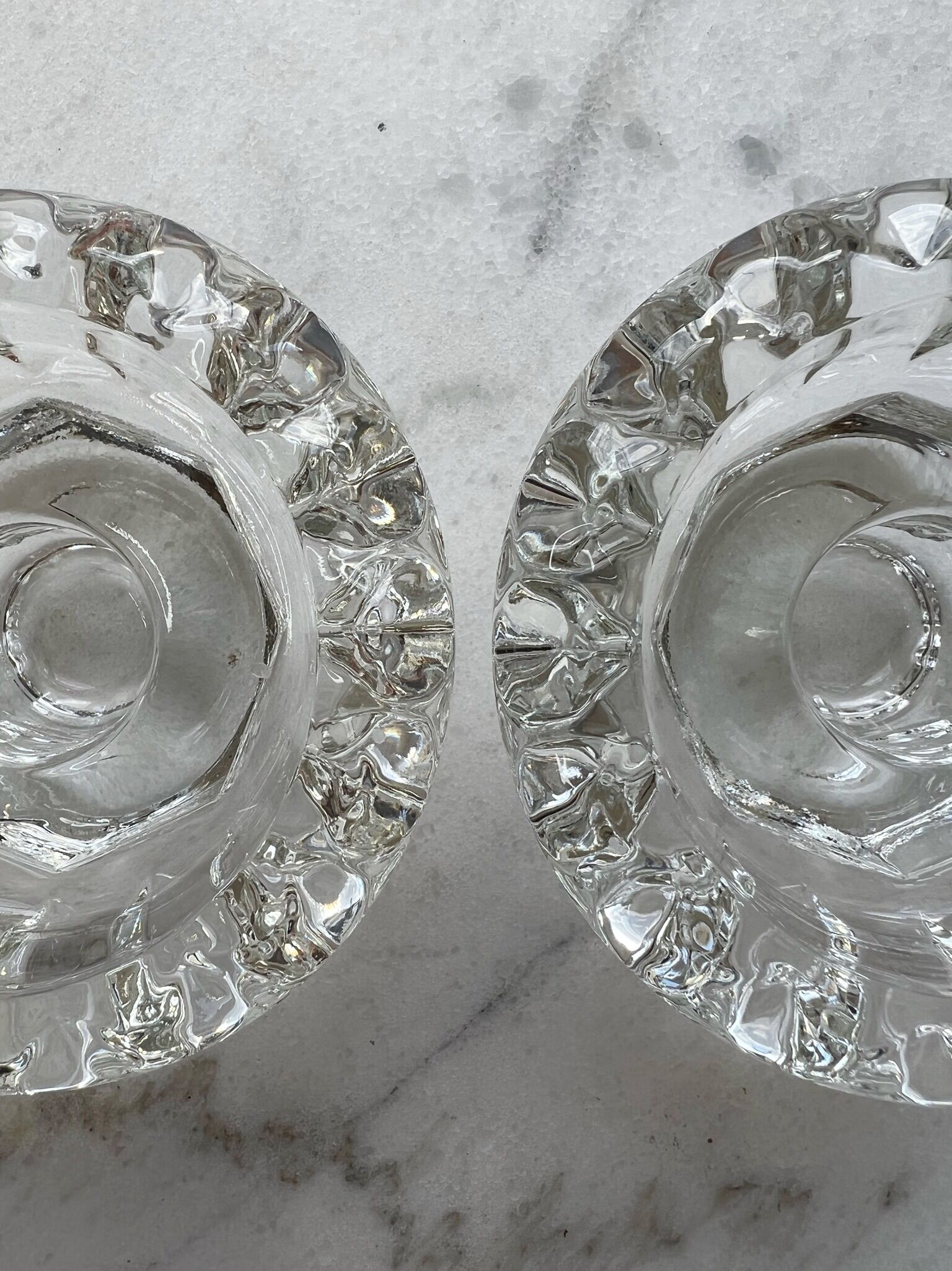 Glass candle holders - Reims France