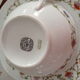 Tasses à thé et sous-tasses Porcelaine de Limoges motif fleuri (Lot de 4)