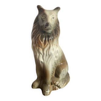 Chien en céramique vintage