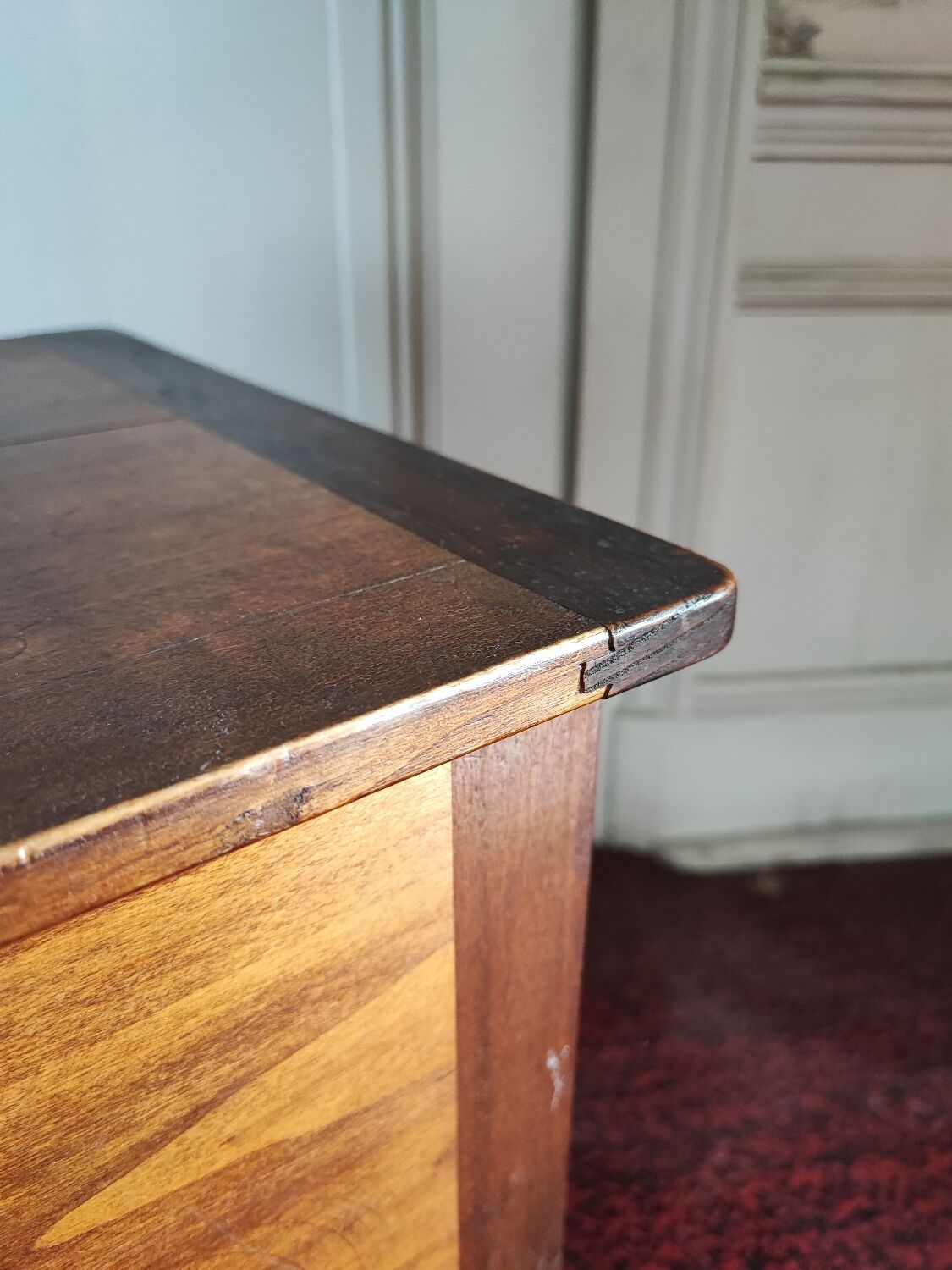 Wooden storage stool