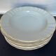 6 white porcelain plates