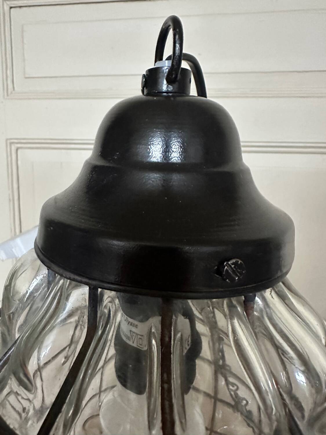 Glass and metal pendant light, Ulysses' garden